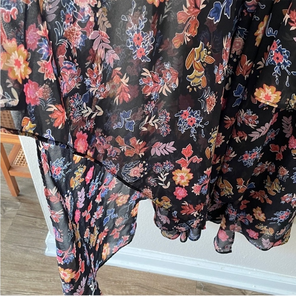 HD in Paris Black Floral Beautiful Maxi Dress size 6 - Picture 9 of 11